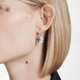 Swarovski Fekete-fehér hattyús fülbevaló 5705728