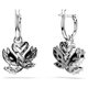 Swarovski Fekete-fehér hattyús fülbevaló 5705728