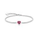 Thomas Sabo Romantikus piros szív ezüst karkötő A2188-013-10-L19V