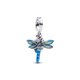 Pandora ékszer Kék szitakötő függő ezüst charm 793745C01