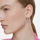 Swarovski Attract ezüst színű fülbevaló rózsaszín kristályokkal 5723566