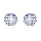 Swarovski  Március világoskék köves bedugós fülbevaló 5660800