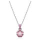 Swarovski Október sötét rózsaszín köves nyaklánc 5651791