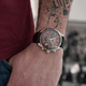 Roamer Pro Chrono bordó számlapos bőrszíjas chronograph férfi karóra 993819416502