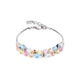 Coeur de Lion Dancing Crystals ezüst-pasztell karkötő 2038/30-1522