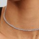 Pandora ékszer Pávé tenisz choker ezüst nyaklánc 393806C01-40