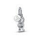 Pandora ékszer Pávé végtelen csomó függő ezüst charm 793780C01
