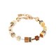 Coeur de Lion GeoCUBE iconic pearl mocha mousse karkötő 2838/30-1100