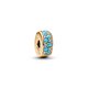 Pandora ékszer Türkiz shine szilikonos klip 763902C01