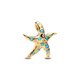 Pandora ékszer Tengeri csillag shine charm türkiz kristállyal 763818C01