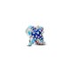 Pandora ékszer Színes tengeri csillag ezüst charm 793817C01