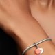 Pandora ékszer Korall színű shell kagyló függő ezüst charm 793821C01
