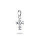 Thomas Sabo Áttetsző köves kereszt ezüst connect charm CC1206-051-14