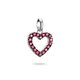 Thomas Sabo Kivágott piros szív ezüst connect charm CC1237-639-10