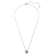 Swarovski Bella ezüst színű nyaklánc kék kristállyal 5734232