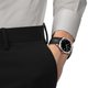 Tissot PR 100 fekete számlapos és bőrszíjas férfi óra T1504101605100