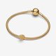 Pandora ékszer Texturált kagyló shine mini charm 764057C00