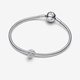 Pandora ékszer Texturált koponya ezüst mini charm 794040C00