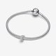 Pandora ékszer Texturált hold ezüst mini charm 794054C00