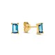 Jackie Gold Medina 14K arany London Blue topáz köves fülbevaló JKE21.158