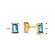 Jackie Gold Medina 14K arany London Blue topáz köves fülbevaló JKE21.158