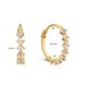 Jackie Gold Jackie Radiance 14K arany fülbevaló fehér topázzal JKE24.440