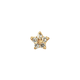 Jackie Gold Csillag fehér topáz 14K arany piercing JKP24.427