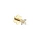 Jackie Gold Virág fehér topáz 14K arany piercing JKP24.428