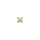 Jackie Gold Virág fehér topáz 14K arany piercing JKP24.428