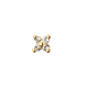 Jackie Gold Virág fehér topáz 14K arany piercing JKP24.428