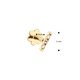 Jackie Gold Rúd fehér topáz 14K arany piercing JKP24.430