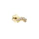 Jackie Gold Ív fehér topáz 14K arany piercing JKP24.431