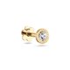 Jackie Gold Vintage fehér topáz 14K arany piercing JKP25.537