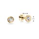 Jackie Gold Vintage fehér topáz 14K arany piercing JKP25.537