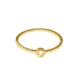 Jackie Gold Grimaldi fehér topáz 14K arany gyűrű 