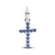 Pandora ékszer Kereszt ezüst charm kék kövekkel 794063C01