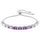 Swarovski Matrix állítható karkötő lila kristályokkal 5707199