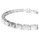 Swarovski Mátrix ezüst színű tenisz karkötő áttetsző baguette kristályokkal 5707200