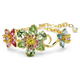 Swarovski Idyllia arany színű karkötő színes kristályokkal 5717156
