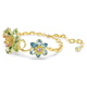 Swarovski Idyllia arany színű karkötő színes kristályokkal 5717156