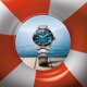 Tissot Seastar 1000 Powermatic 80 fém szíjas türkiz számlapos karóra T1208071109100
