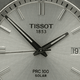 Tissot PRC 100 Solar ezüst színű fémszíjas férfi karóra T1514221103100