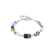 Coeur de Lion GeoCUBE precious Motion kék-ezüst karkötő 3017/30-0708