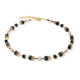 Coeur de Lion  GeoCUBE ónix fekete-arany nyaklánc 4018/10-1316