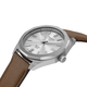 Tissot PRC 100 Solar fehér számlapos barna bőrszíjas férfi karóra T1514221603100