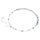 Swarovski Constella ezüst színű nyaklánc kék kristályokkal 5732255
