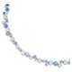 Swarovski Constella ezüst színű nyaklánc kék kristályokkal 5732255
