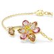 Swarovski Idyllia arany színű karkötő színes virág kristállyal 5732423