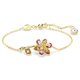 Swarovski Idyllia arany színű karkötő színes virág kristállyal 5732423