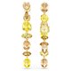 Swarovski Gema arany-barna csepp alakú fülbevaló  5718073